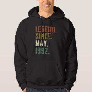 30 Years Old Legend Since May 1992 30th birthday Hoodie