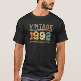 30 Years Old Vintage 1992 30th Birthday T-Shirt