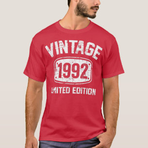 30 Years Old Vintage 1992 Limited Edition 30th Bir T-Shirt