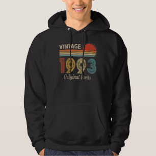 30 Years Old Vintage 1993   30th Birthday   Hoodie