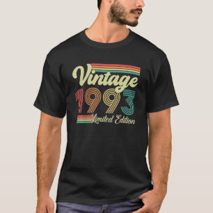 30 Years Old Vintage 1993 Born In 1993 30th T-Shirt
