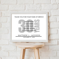 30 Years Retirement or Employee Appreciation Gift