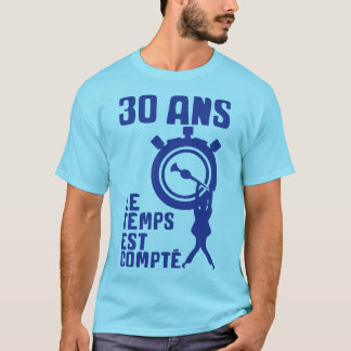 30 years time man clock man hanging ann T-Shirt