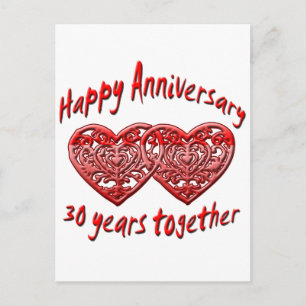 30 Years Together Postcard