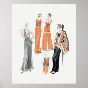 30's Fashion Poster