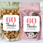30th 40th 50th 60th 70th 80th Birthday Party Favou<br><div class="desc">30th 40th 50th 60th 70th 80th Birthday Party Favour Square Sticker</div>