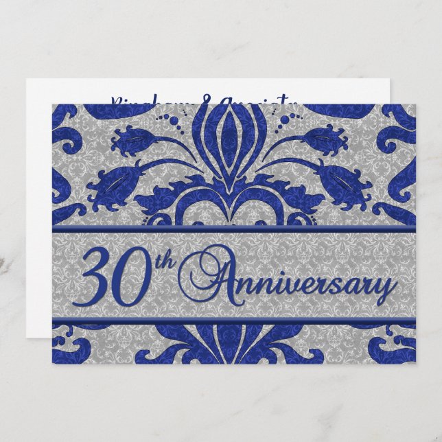 30th Anniversary Business Announcement Blue (Front/Back)