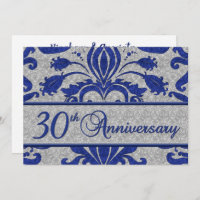30th Anniversary Business Announcement Blue