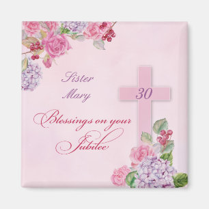 30th Anniversary of Religious Life Catholic Nun Magnet