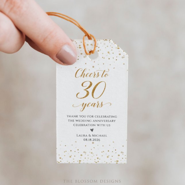 30th Anniversary Party Favour Tags - GAC27c (Creator Uploaded)
