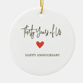 30th Anniversary – Thirty Years of Us Ceramic Tree Decoration