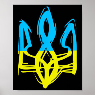 30th Anniversary Ukrainian Independence - Trident  Poster