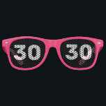 30TH BIRTHDAY 30 pink PARTY SUNGLASSES<br><div class="desc">30 FUNGLASSES!</div>