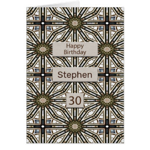 30th Birthday Abstract Mandala Design