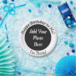 30th Birthday Add Your Photo Custom Paper Plate<br><div class="desc">Personalised 30th Birthday Picture themed Party Supplies.</div>
