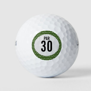 30th birthday anniversary Par 30 on green grass Golf Balls
