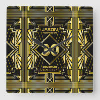 30th Birthday Art Deco Gold Black Great Gatsby