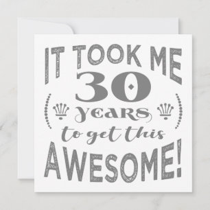 30th Birthday Awesome Card