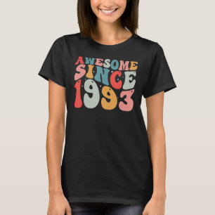 30th Birthday Awesome Since 1993 Retro Vintage 30  T-Shirt