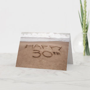 30th Birthday Beach Card