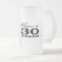30th Birthday Beer Mug for men | Cheers to thirty