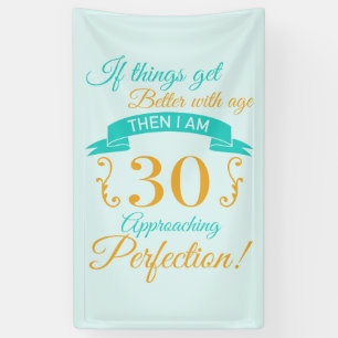 30th Birthday Better With Age Banner