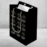30th Birthday Black Gold Legendary Retro Medium Gift Bag<br><div class="desc">Vintage Black Gold Elegant gift bag - Personalised 30th Birthday Celebration bag. Celebrate your milestone 30th birthday with a touch of elegance, class, and sweetness! Our Vintage Black Gold gift bags are the perfect way to make your mark with personalised birthday favours. Every bag has a rich and luxurious black...</div>