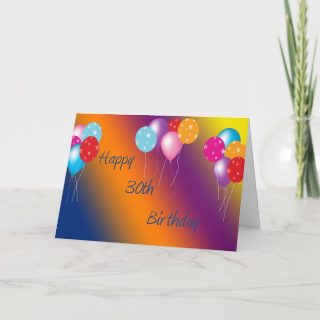 30th Birthday Card (Front)