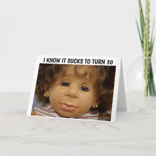 30TH BIRTHDAY CARDS, YOU'RE STILL A DOLL CARD