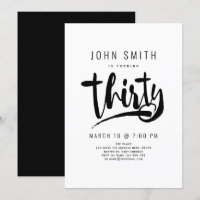 30th Birthday Celebration, Modern, Masculine