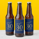 30th Birthday Chapter 30 Blue Gold Beer Bottle Label<br><div class="desc">Discover how you can take your loved one's 30th birthday celebration to a whole new level with these eye-catching Blue Gold Beer Bottle Labels from Zazzle! Learn how these customisable labels can add a classy personal touch to any party,  making the big day truly memorable for everyone.</div>