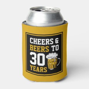 30th Birthday Cheers & Beers to 30 Years Can Cooler