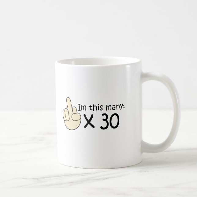 30th Birthday Coffee Mug (Right)