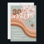 30th Birthday Disco Ball Birthday Invitation<br><div class="desc">Celebrate turning 30 in style with our vibrant 30th Birthday Disco digital invite! Get ready to boogie the night away under the disco ball at your fabulous milestone birthday party. This editable template is perfect for a disco-themed birthday bash, whether you're planning a women's 30th birthday celebration or a groovy...</div>