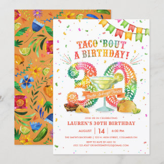 30th Birthday Fiesta Invitation