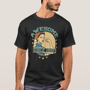 30Th Birthday For Women Awesome Since 1992 30 Year T-Shirt
