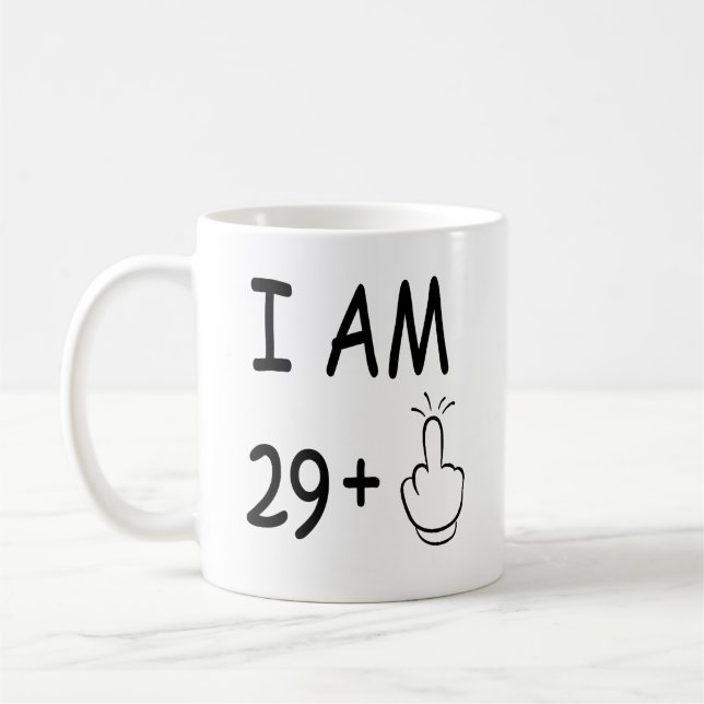 30th Birthday, Funny Birthday Coffee Mug (Left)