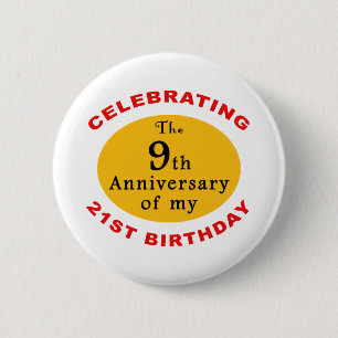 30th Birthday Gag Gifts 6 Cm Round Badge
