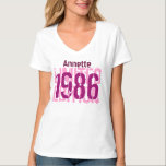 30th Birthday Gift 1986 Limited Edition V65F T-Shirt<br><div class="desc">30th Birthday Gift 1986 Limited Edition V65F WHITE Shirt Are you born in 1986?  Or looking for a fun birthday gift for someone?  Then check out this 1986 Limited Edition Tshirt. Suitable for a 30 31 32 33 34 35 26 37 38 39 40 or any year you need.</div>