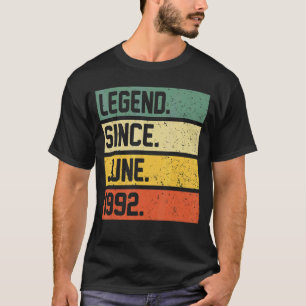 30th Birthday Gift 30 Year Old Legend Since June T-Shirt