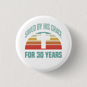 30th Birthday Gift For Christians 3 Cm Round Badge