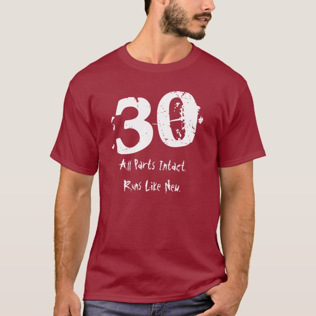 30th Birthday Gift Thirty Years Custom Name V016 T-Shirt (Front)