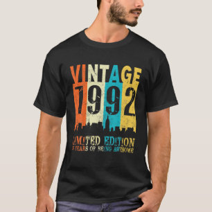 30Th Birthday Gift Vintage 1992 Limited Edition 30 T-Shirt