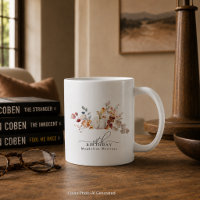 30th Birthday Gift White Pumpkin Fall Flowers