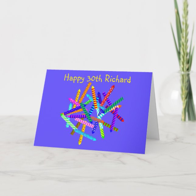 30th Birthday Gifts Card (Front)