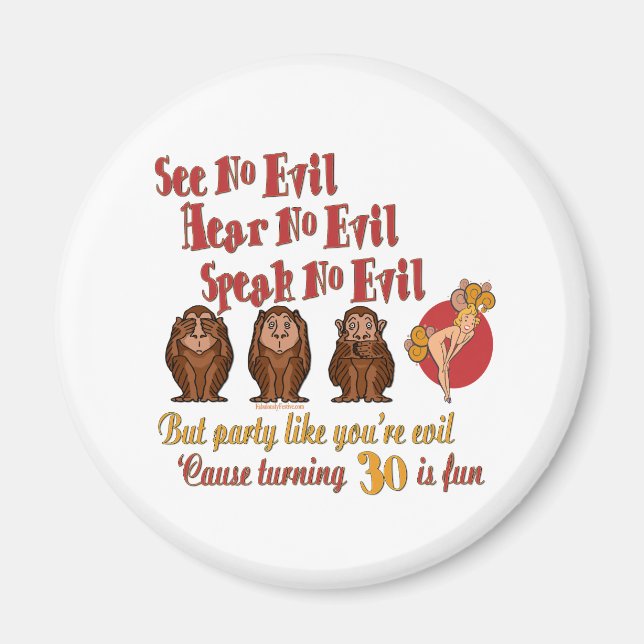 30th Birthday Gifts Magnet (Front)