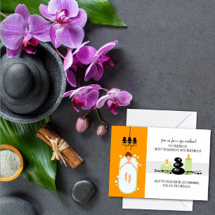 30th Birthday Girly Spa Weekend Getaway Invitation