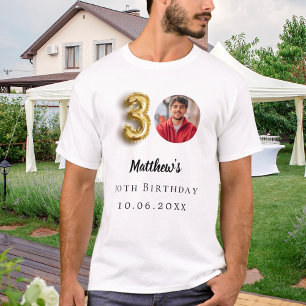 30th birthday gold photo T-Shirt