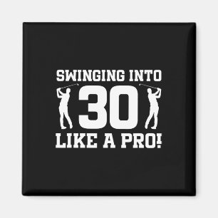 30th Birthday Golf 30 Years Old Golf Player Birthd Magnet