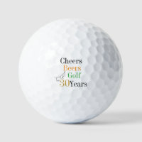 30th Birthday Golf Cheers Beers
